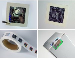 custom laser hologram sticker for vial boxes